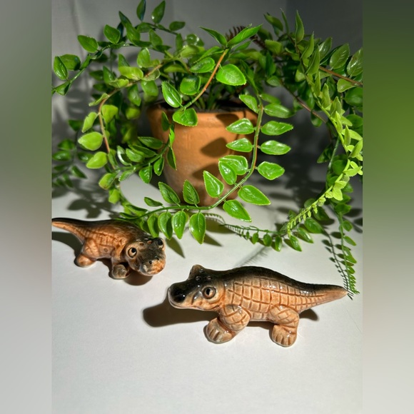 Vintage Hand painted Alligator Salt & Pepper Shaker Set • Made in Japan - Picture 3 of 9